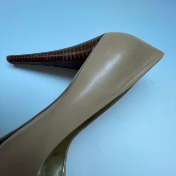 Guess Heels Platform Charming Tan Pumps - Light Nude Colour - Adreina2 Leather - Picture 10 of 16